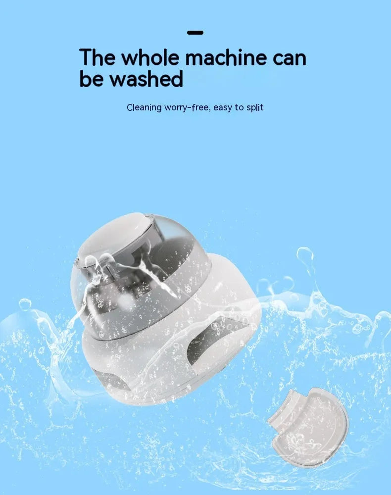 White plastic press leakage dog feeder with 500ml capacity and optional plate or disk