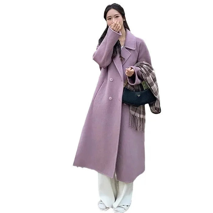 High-grade gray polyester long sleeve coat for women, autumn style, regular sleeve, available in multiple sizes and colours