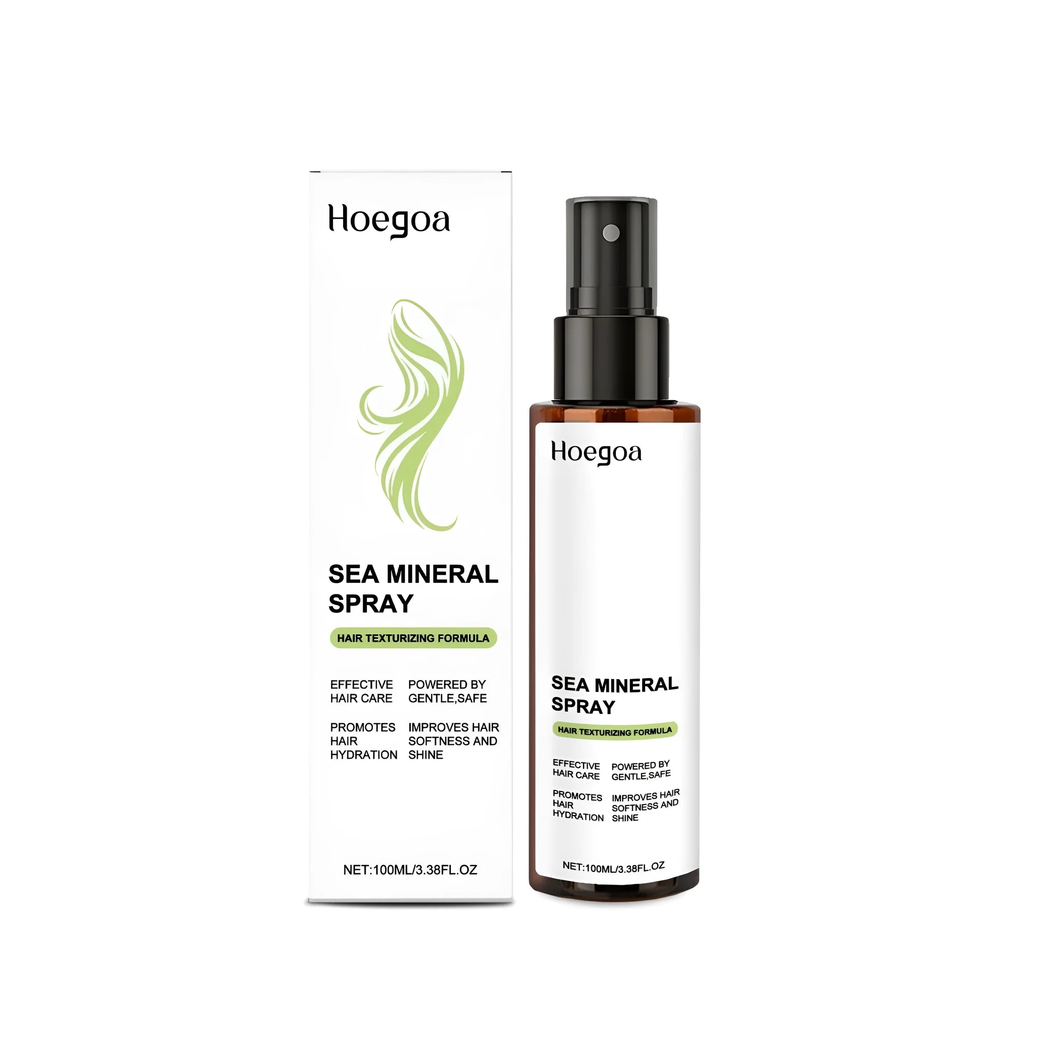 100ml bottle of Ocean Moisturising Hair Care Spray with a spray nozzle.