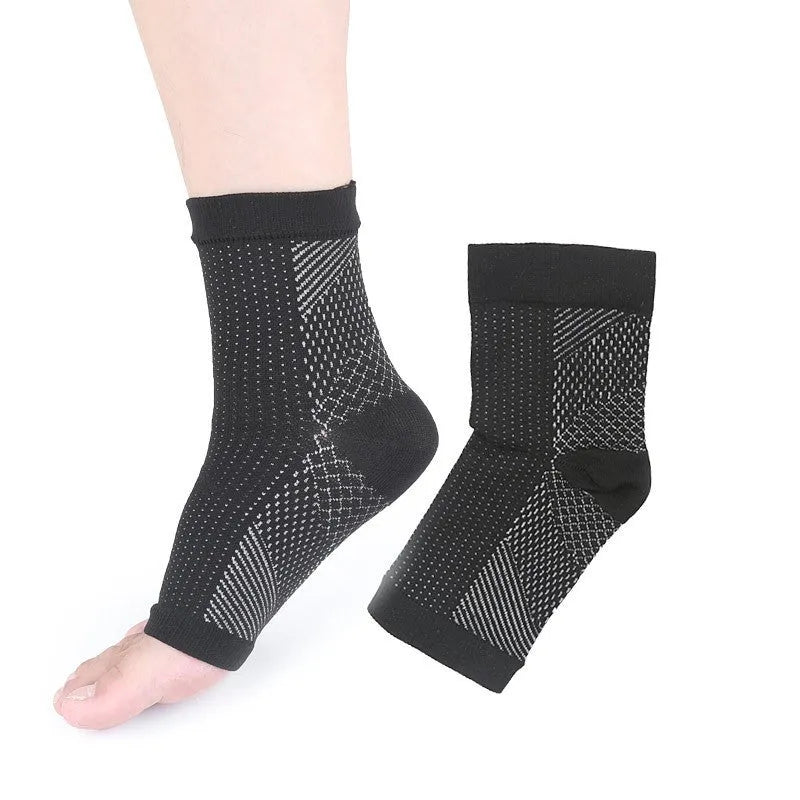 Korean invisible heel sports compression socks in black, white, skin and copper colours with short tube length