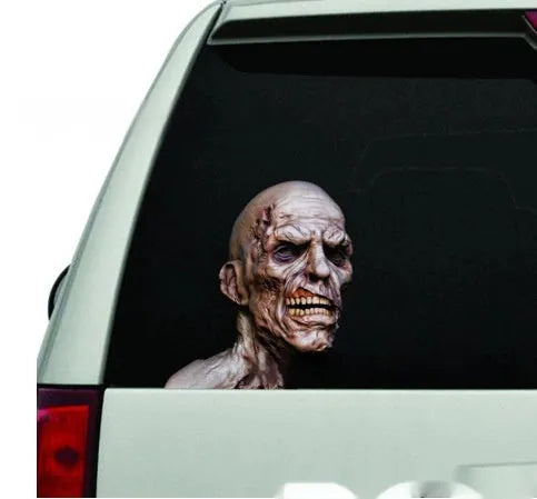 3D zombie horror Avatar car window sticker in PET material, 25 x 23cm, left and right options