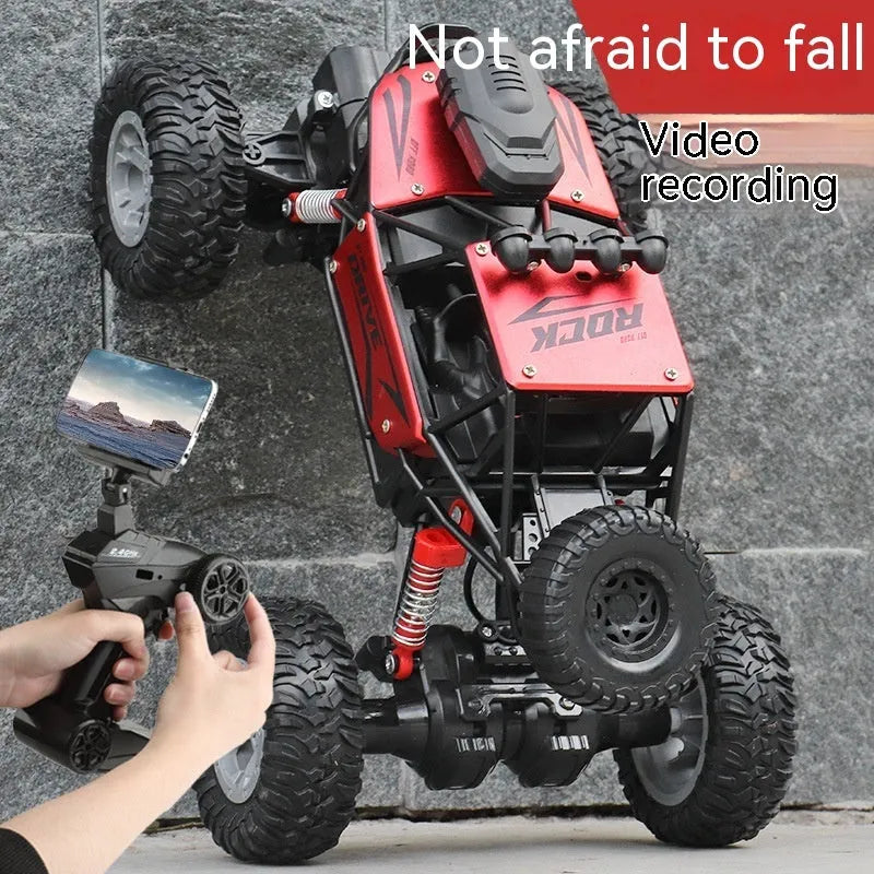 Children's large remote control car in black for climbing and drifting outdoor play