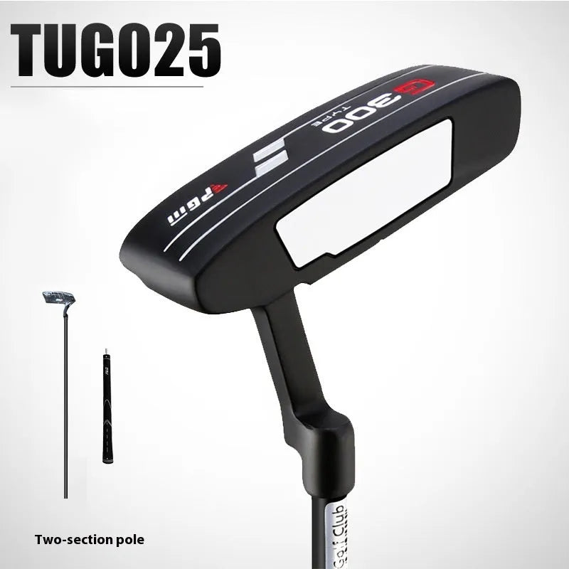 Men's beginner putter TUG025 black blue two-section push rod 939.8mm length on putting green