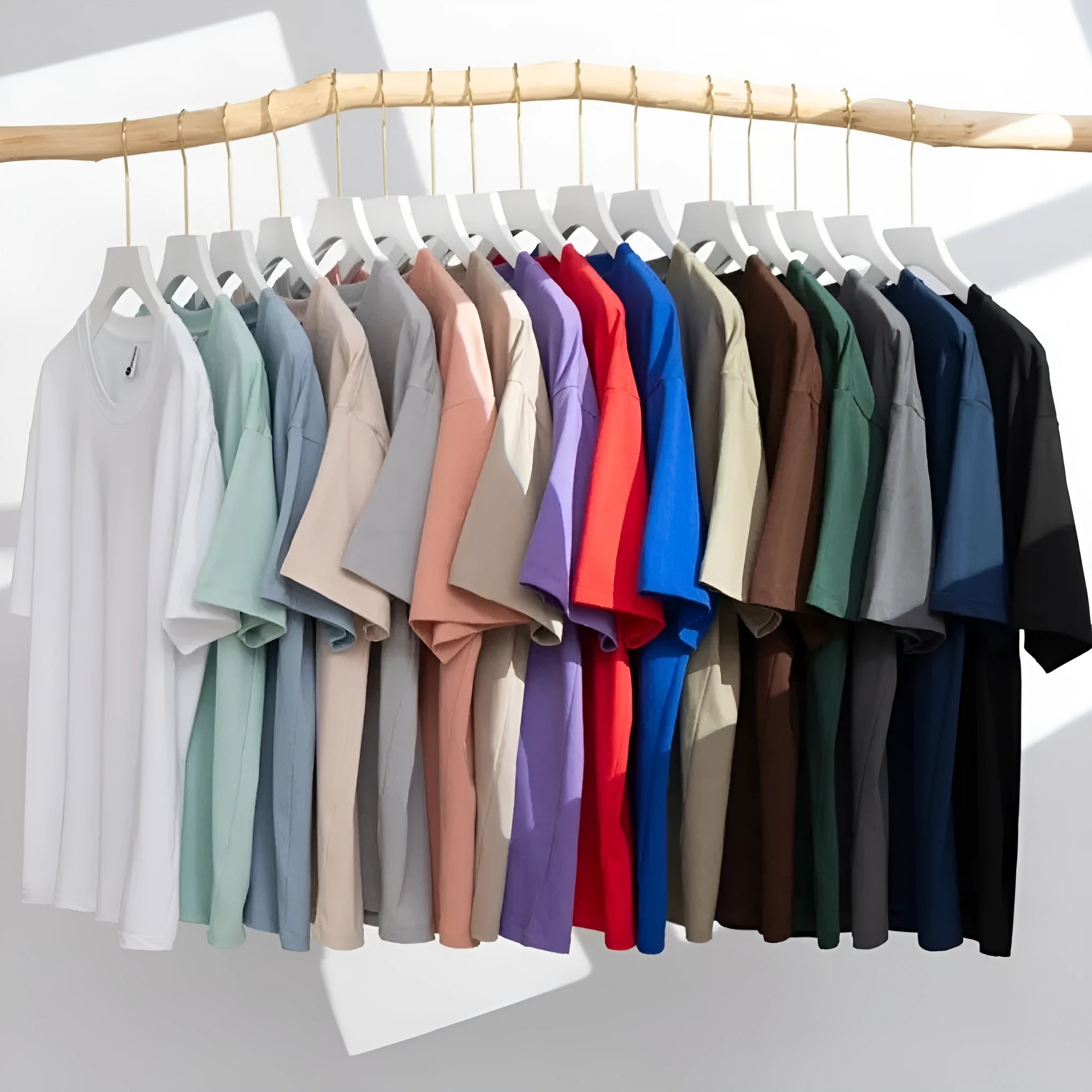 Cotton loose fit short sleeve t-shirt in solid colour with printed design