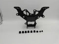 Black heavy aluminium headlight bracket for BMW S1000RR motorcycle