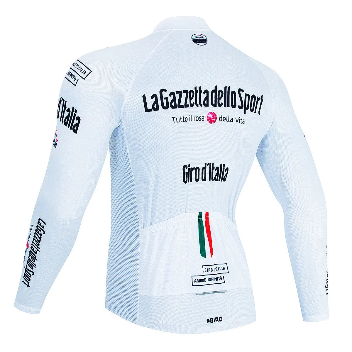 Long sleeve mountain bike cycling jersey in chemical fibre blend fabric with pattern design