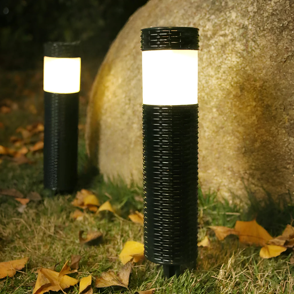 Outdoor garden decorative light with abstract design and rainproof construction