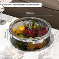 Sealed plastic candy box with lid in milk silver, transparent silver or transparent grey silver, holding dried fruit or sweets.