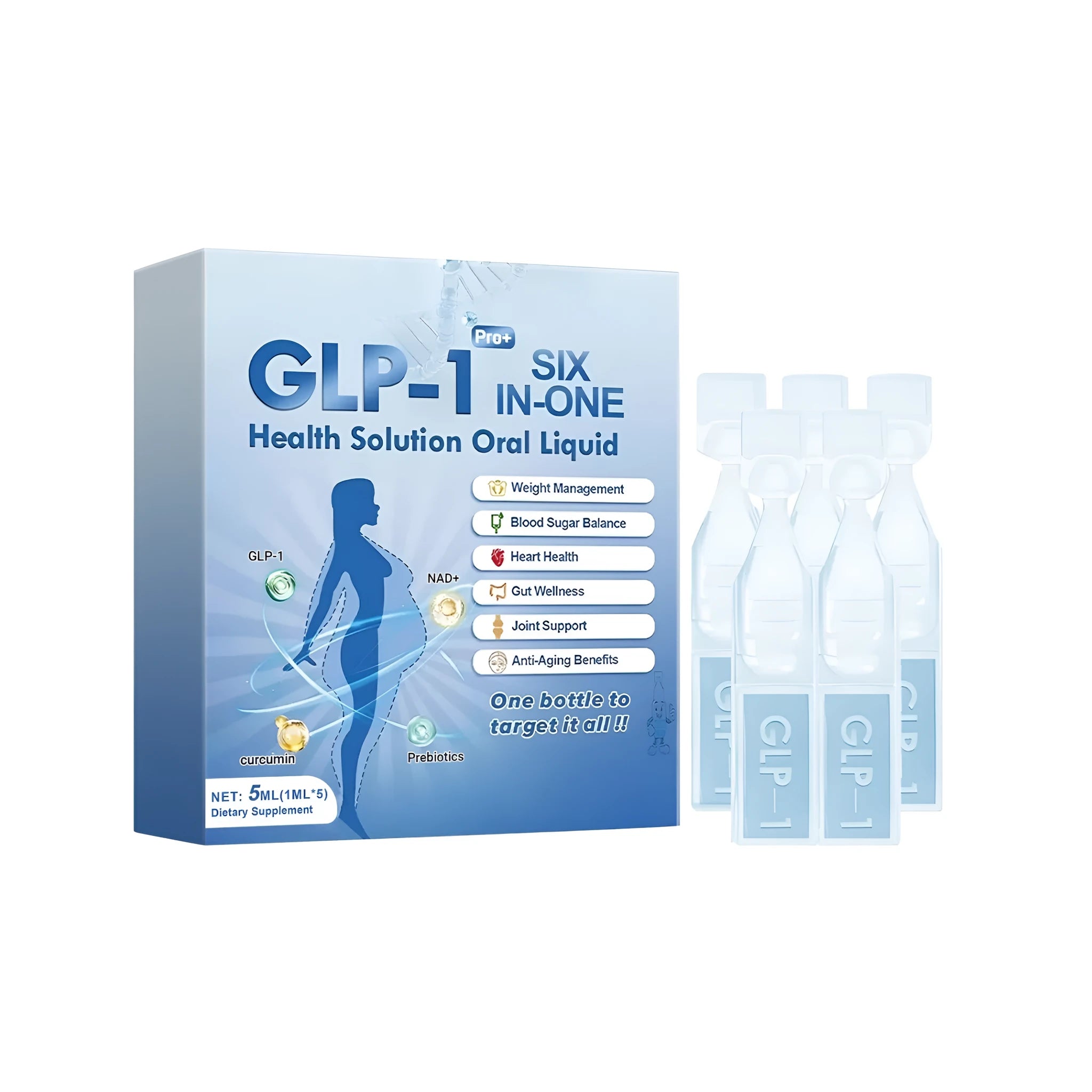 5ML bottle of Health Solution Oral Liquid dietary supplement with drop dispenser