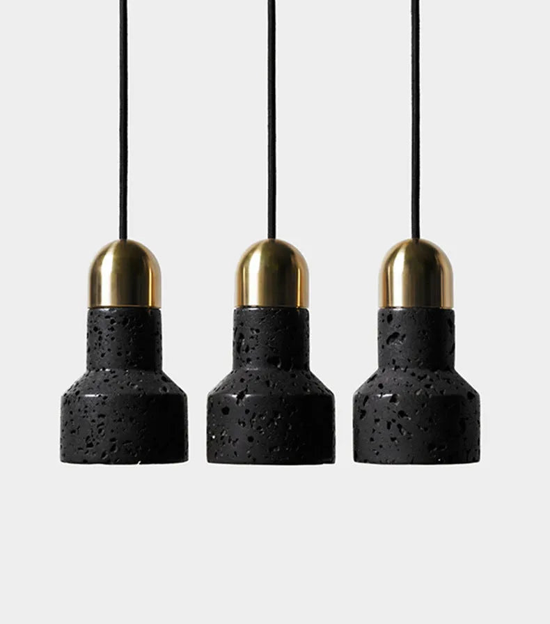 Industrial iron bar table light with adjustable height mechanism in black and gold finishes