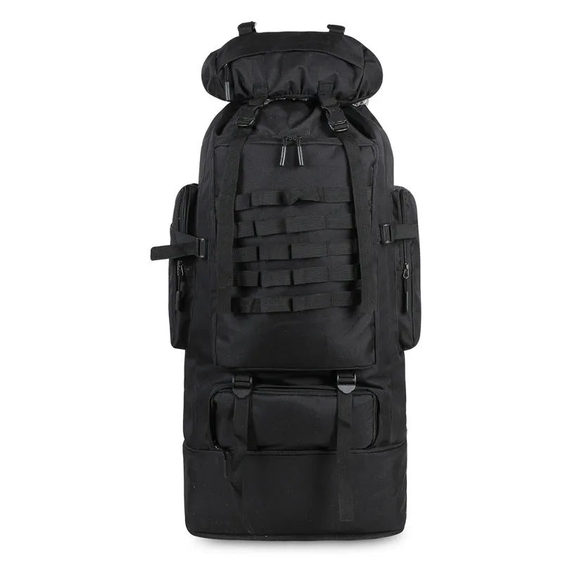 Oxford cloth large capacity mountaineering bag in camouflage with zipper closure and single strap
