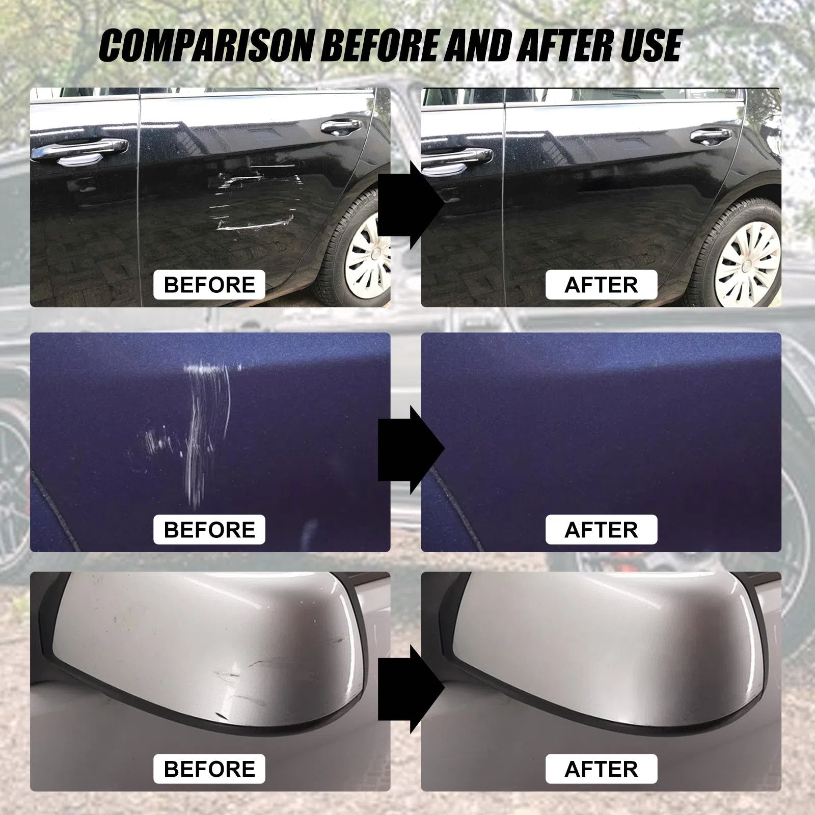 Portable car paint care scratch repair cream 100ml tube for automotive scratch fix