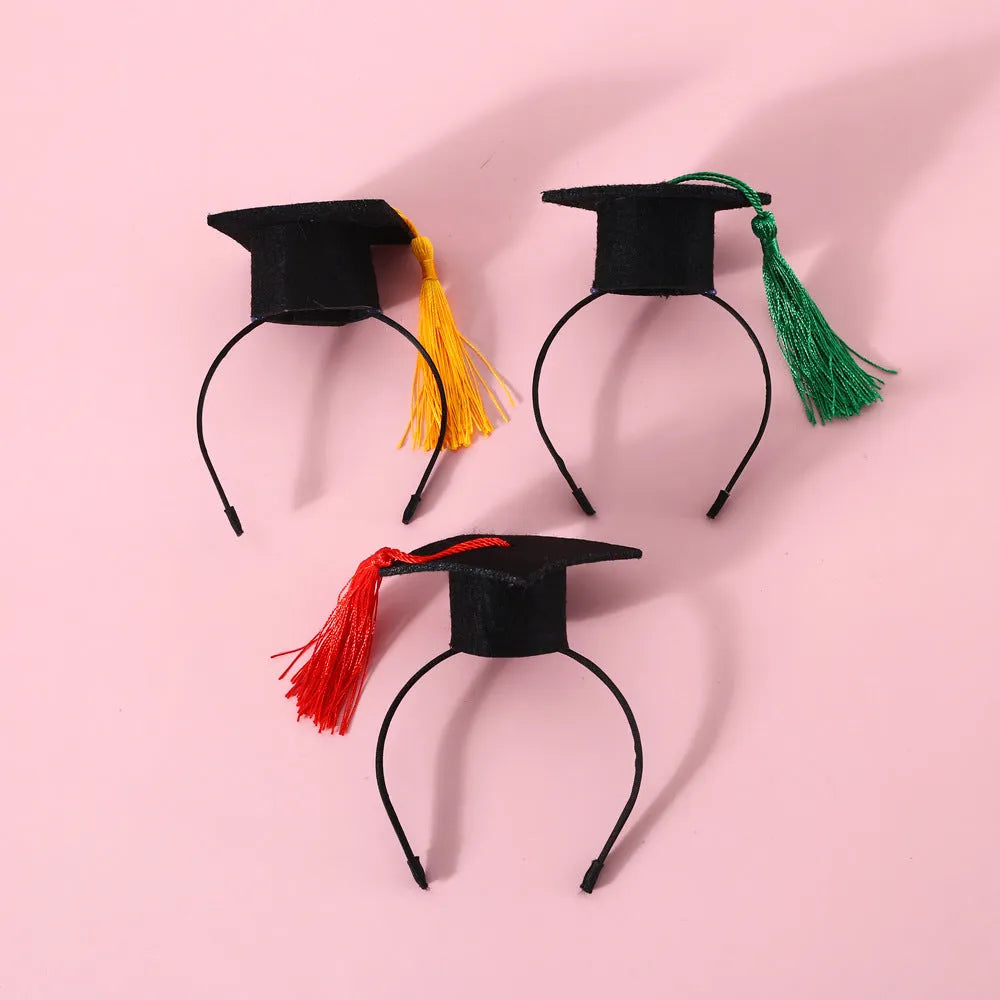 British style wool felt pet hair band and bow tie set in four colours for weddings and carnivals