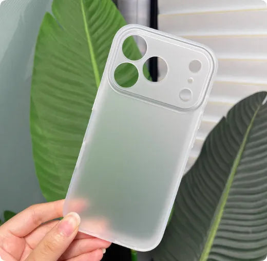 Magnetic anti-fall phone case for iPhone 17 Pro max in translucent black finish