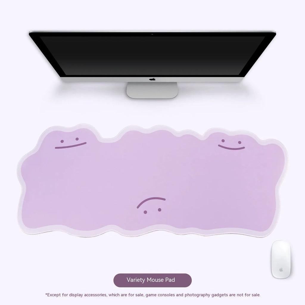 Extra large thickened e-sports mouse pad with lock edge and wrist rest, cartoon anime design, 890x390x3mm