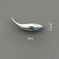 Plastic irregular shaped wall pendant in silver colour for living room decoration