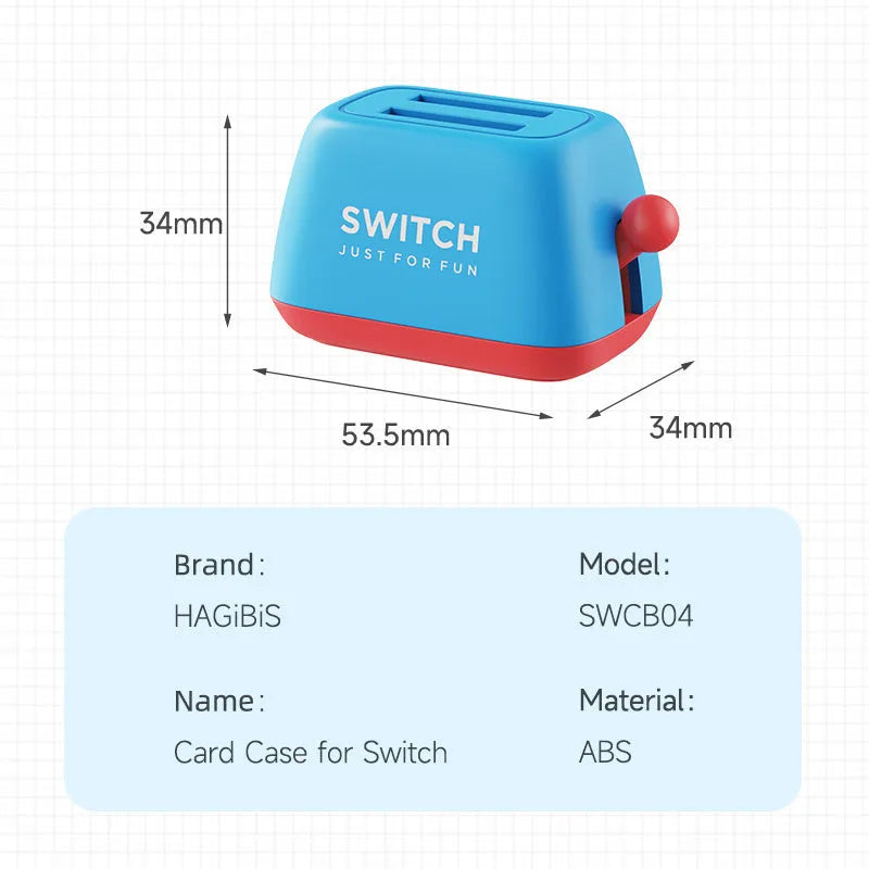 Green Nintendo Switch game card storage box with silicone base on a table