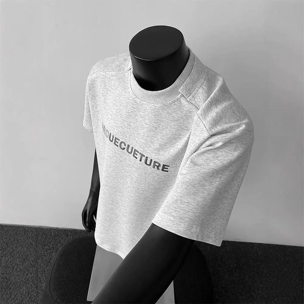 Men's cotton short sleeve t-shirt in loose fit pullover style