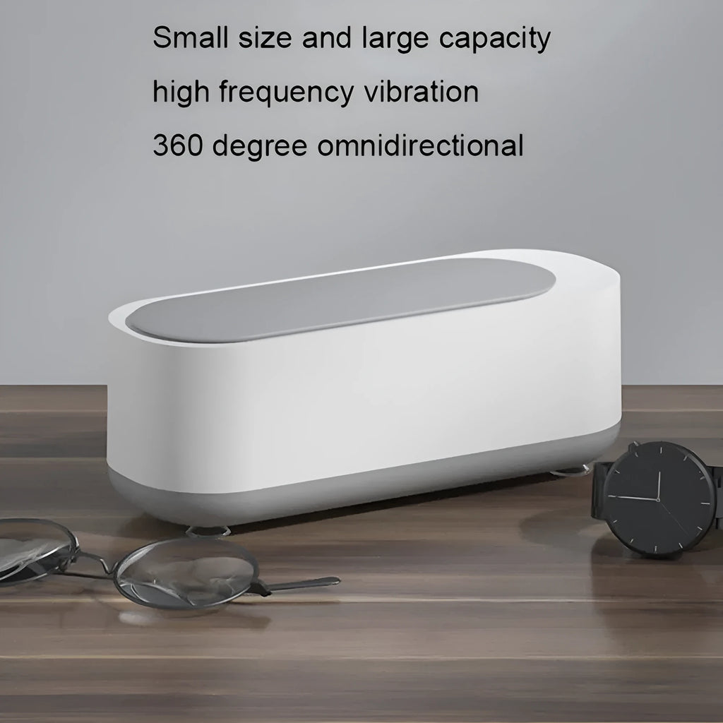 Ultrasonic cleaning machine for jewellery watches glasses with 152 x 70 x 40mm slot in white pink or dark green