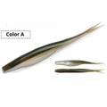 TPR Luer soft lure, 12cm 6g two-tone swimbait, five per pack, seven colour options