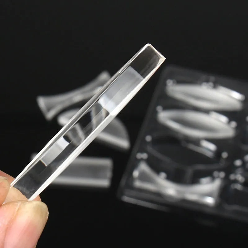 Set of 8 clear acrylic parallel lenses for junior high school physics optics experiments, article H424