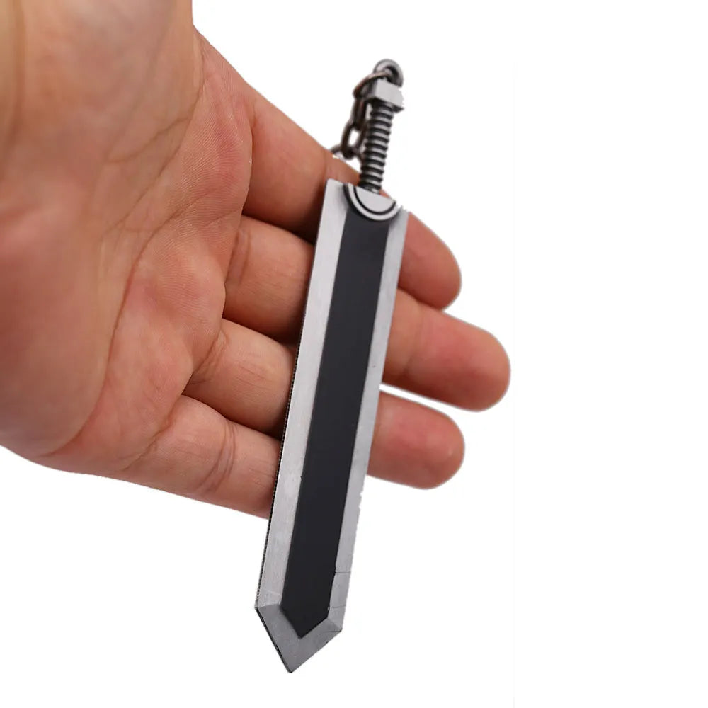 Sword Wind Legend black zinc alloy keychain pendant, approximately 2.0x12cm and 35 grams