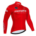 Long sleeve mountain bike cycling jersey in chemical fibre blend fabric with pattern design