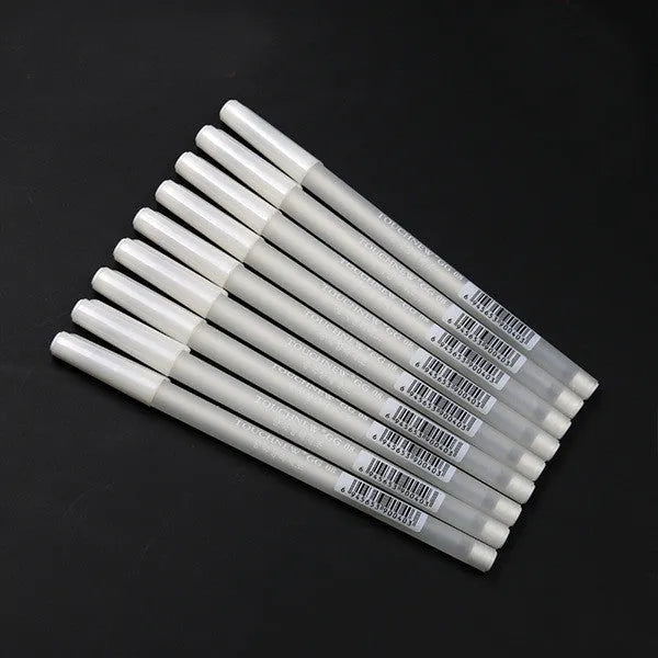 Touchnew hand-painted highlight pen with 0.8mm tip in gold silver white colours for artistic strokes