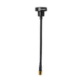 High gain 15cm lengthened omnidirectional metal antenna for crossing machine transceiver in black
