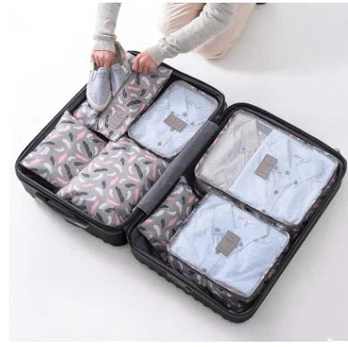 Premium waterproof travel packing cubes in various colors for organized packing and storage