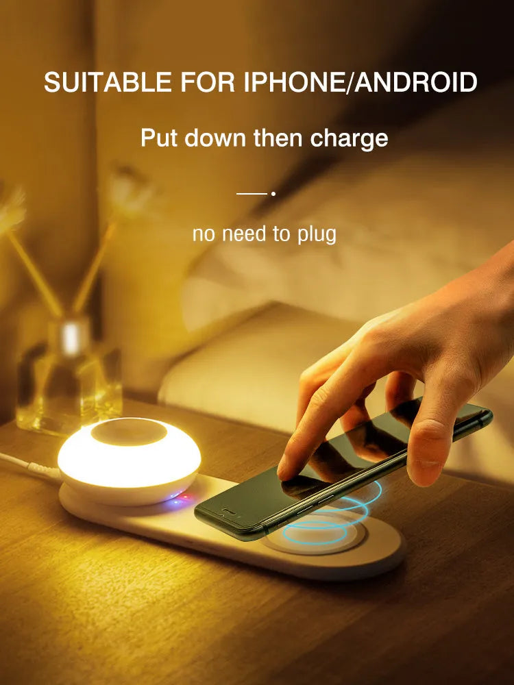 White touch dimming table lamp, 215 x 80 x 45mm, with 3000K warm white light and 600mAh battery