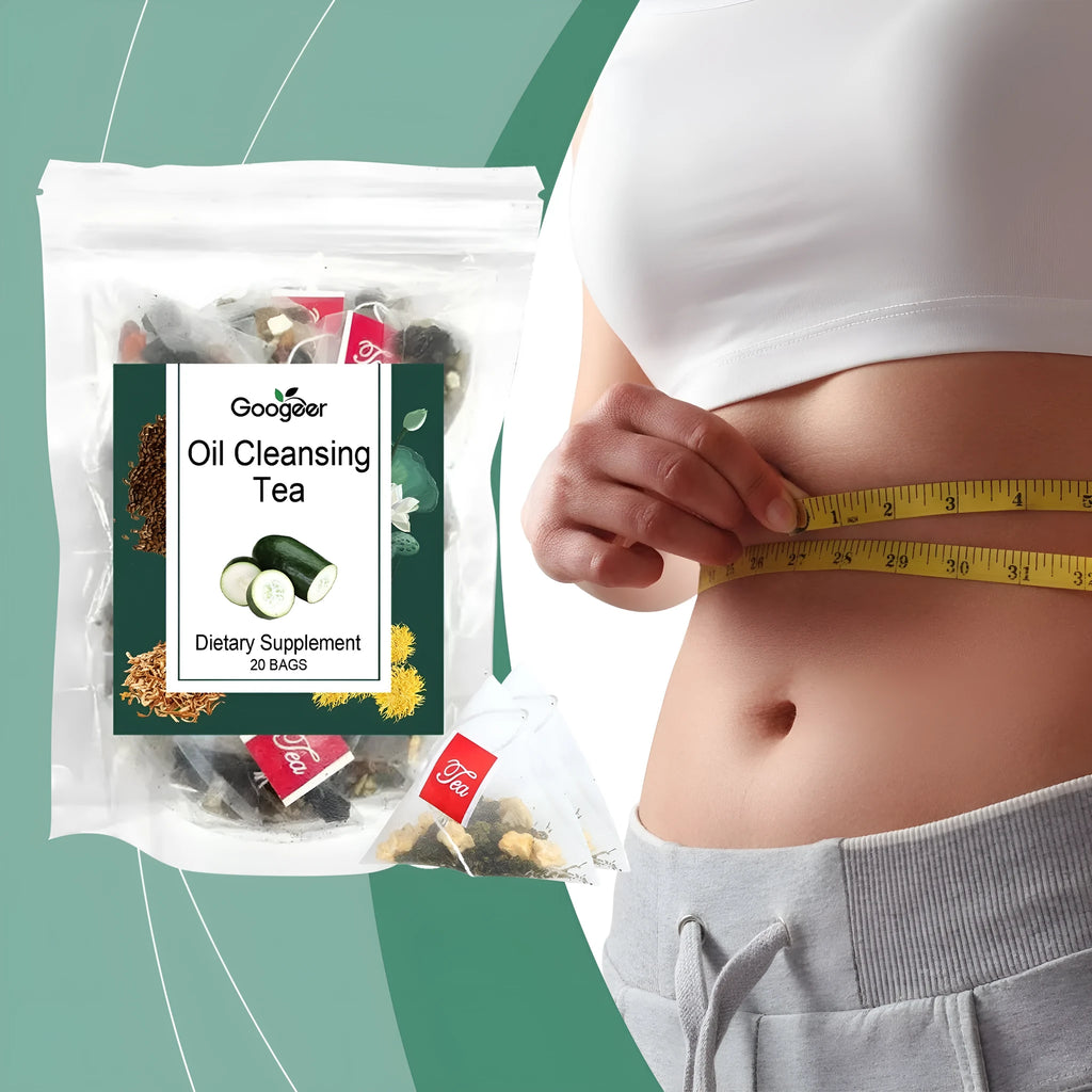 Googeer Oil Cleansing Tea body treatment pack containing 20 herbal tea bags.