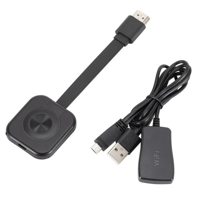 Compact wireless HDMI transmitter for screen mirroring with mobile devices
