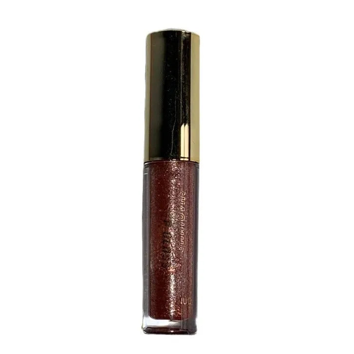 Shanuo Flash Lip Gloss in five colours: cherry blossom pink, gold flash, peach, purple, and berry red.