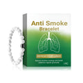 Women's synthetic turquoise smoke prevention bracelet with adjustable clasp on wrist