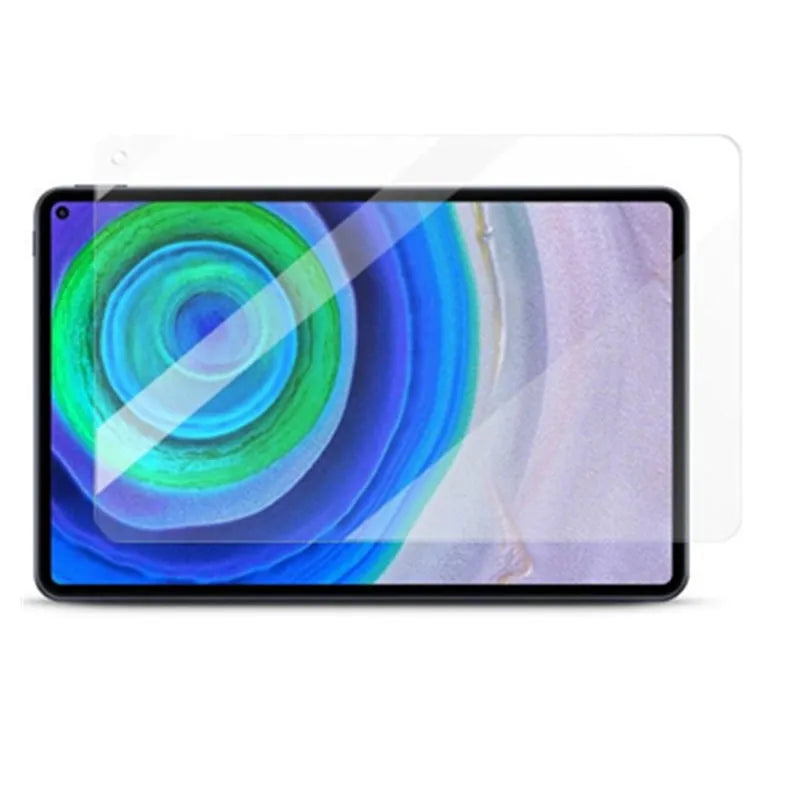 Clear tempered glass screen protector for Huawei MatePad Pro and MatePad tablets.