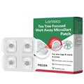 Flat wart removal concealer patch with microneedle technology and tea tree oil ingredients