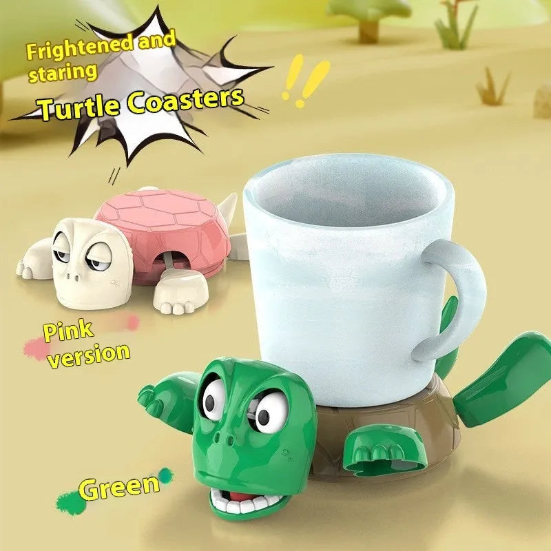 ABS turtle coaster in light green dark green wheat starch or yellow colours