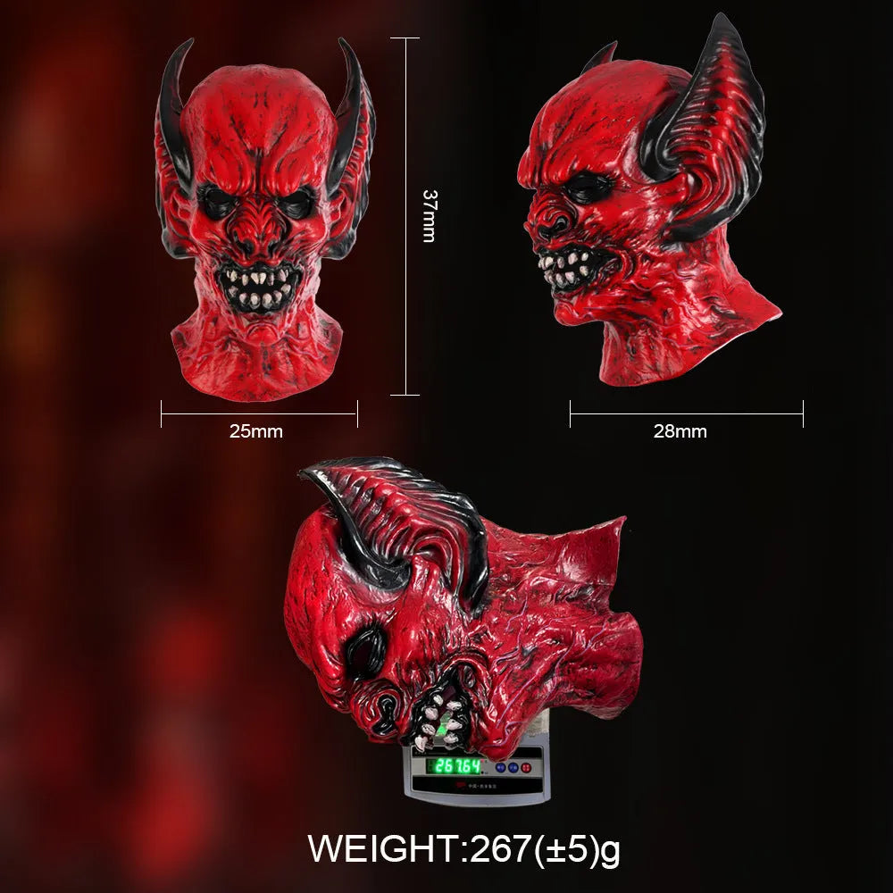 Red bat-themed RP foam party hood mask for Halloween and costume events