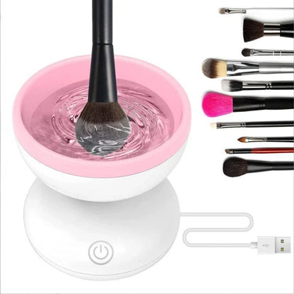 Premium Electric Makeup Brush Cleaner - Portable, Automatic, Versatile for All Brush Types