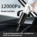 New car vacuum cleaner high power wireless charging handheld with tyre pressure measurement 12000Pa black colour