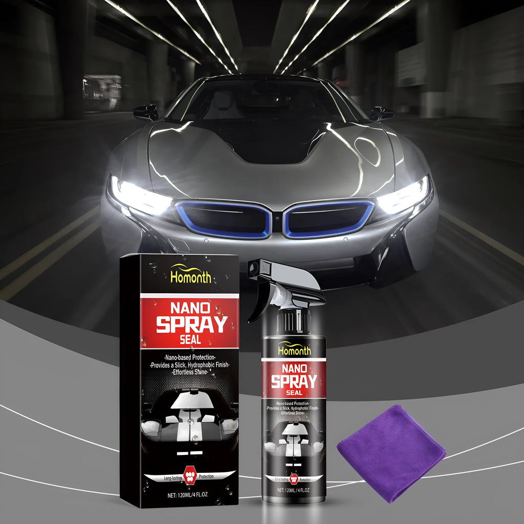 120ml automotive nano coating polish with towel for car paintwork cleaning and shine restoration