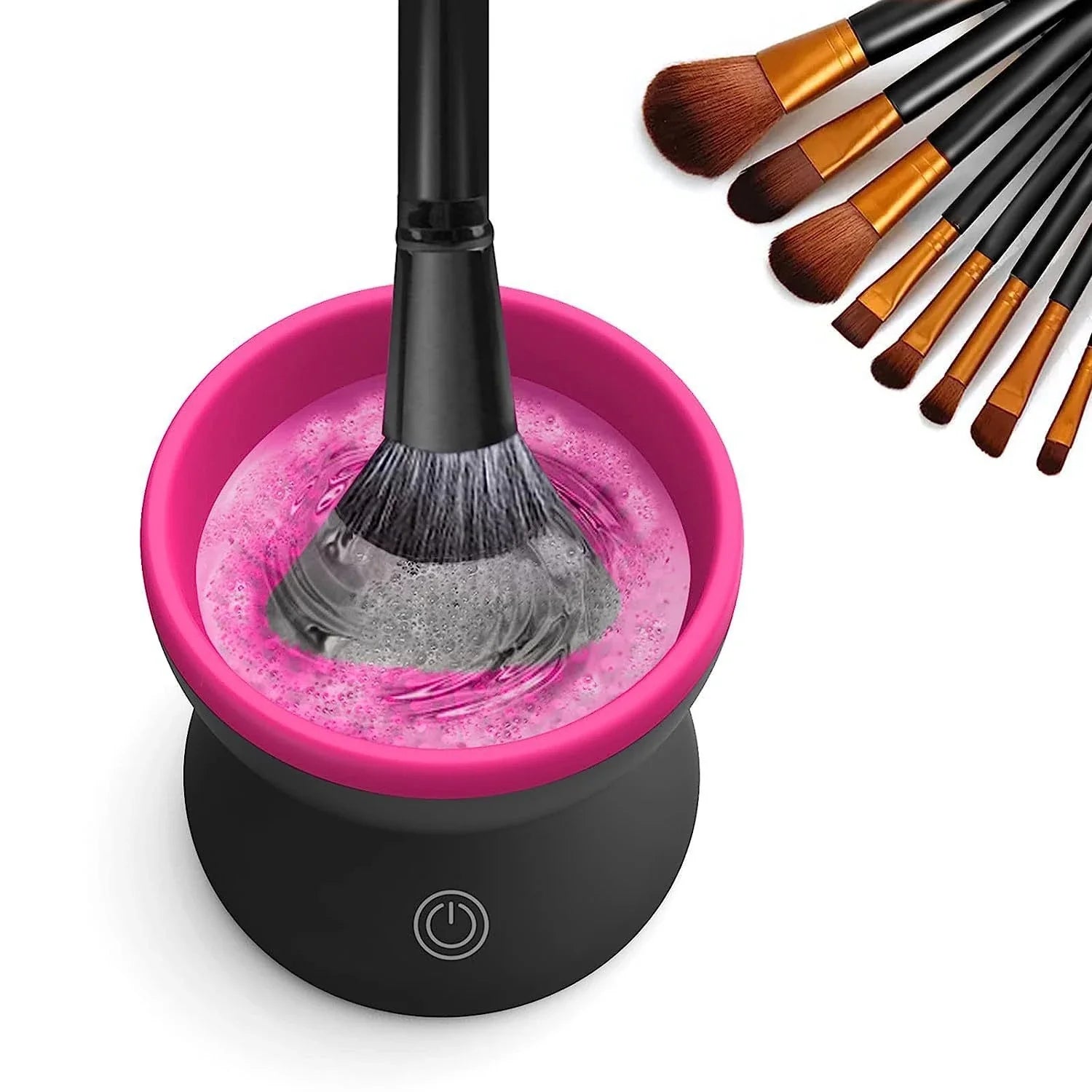 Premium Electric Makeup Brush Cleaner - Portable, Automatic, Versatile for All Brush Types