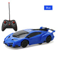 Remote control wall climbing car 1/28 scale ABS toy in red, blue, or yellow, 16 x 6 x 3.5 cm