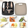 Green stainless steel cutter three-piece set with multi-function planer and disassemblable components