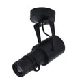 Black aluminium LED surface spotlight with 20W warm white light for commercial atmosphere lighting