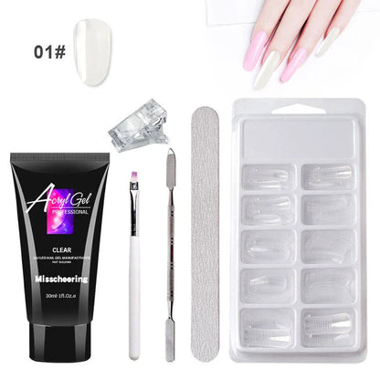 Portable and durable gel nail art kit with professional-grade UV/LED lamp and comprehensive manicure tool set for salon-quality results at home