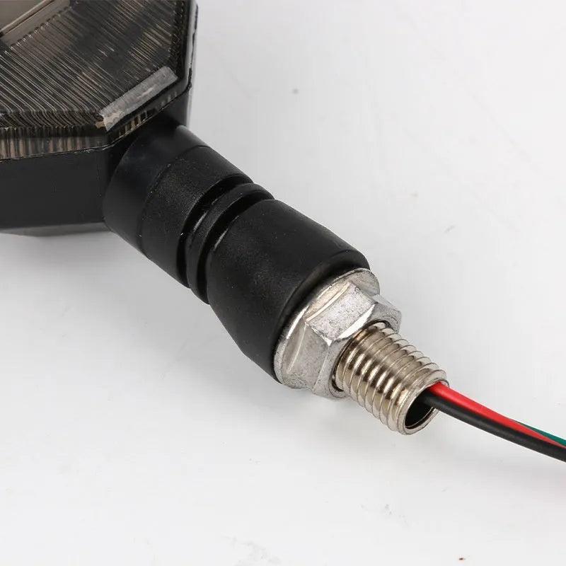Arrow-shaped LED motorcycle turn signal lamp for 12v universal fitment
