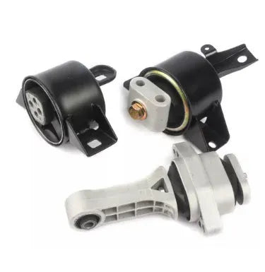 Set of three black alloy engine mounts for Aveo 1.6 automobile