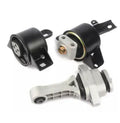 Set of three black alloy engine mounts for Aveo 1.6 automobile